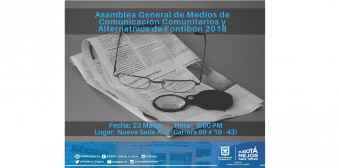 Invitación Asamblea General de Medios Comunitarios y Alternativos de Fontibón